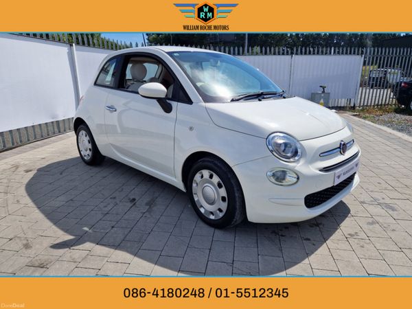 Fiat 500 Hatchback, Petrol, 2017, White