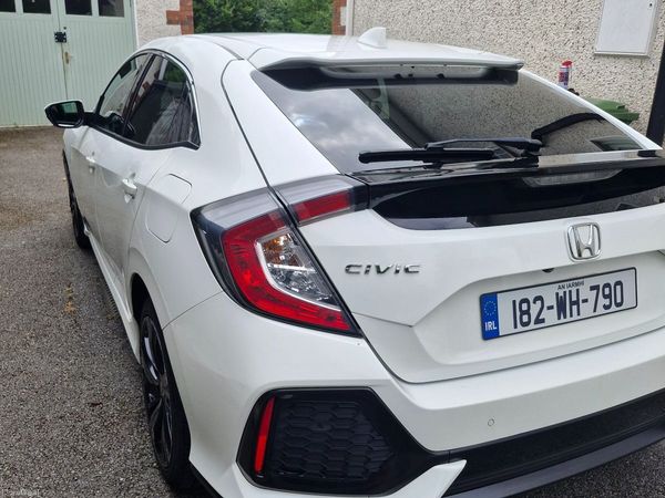 Honda Civic Hatchback, Petrol, 2018, White