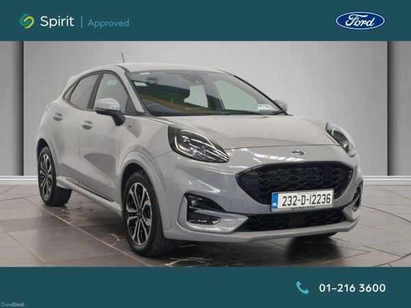Ford Puma Hatchback, Petrol Hybrid, 2023, Grey