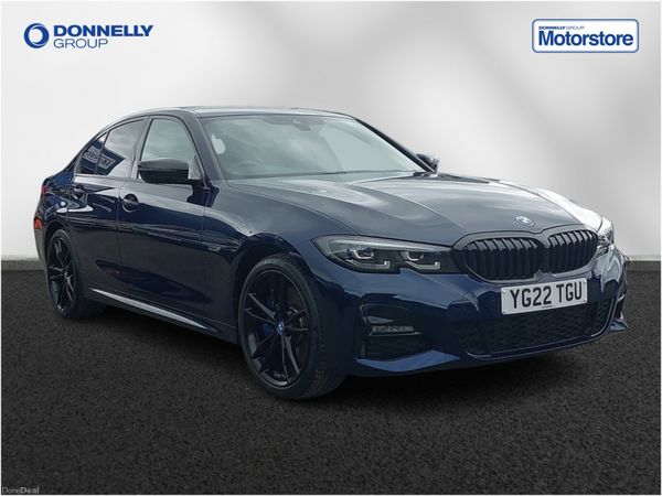 BMW 3-Series Saloon, Petrol Hybrid, 2022, Blue