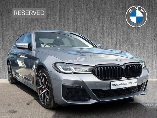 BMW 5-Series Saloon, Petrol Plug-in Hybrid, 2022, Grey