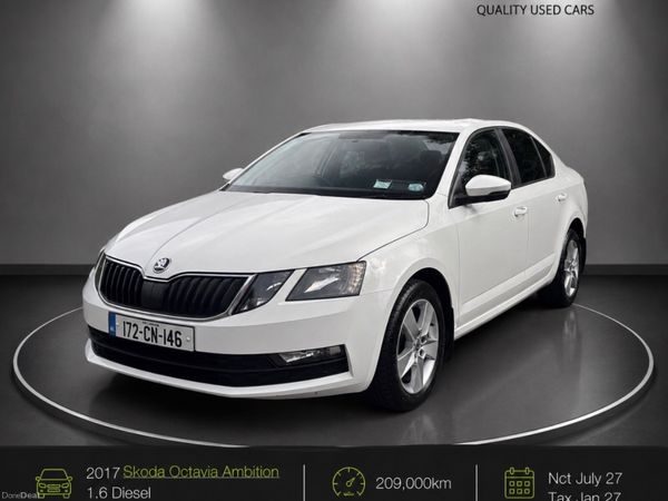 Skoda Octavia Saloon, Diesel, 2017, White