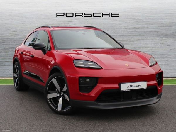 Porsche Macan SUV, Electric, 2026, Red