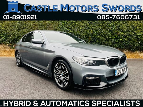 BMW 5-Series Saloon, Petrol Plug-in Hybrid, 2018, Blue