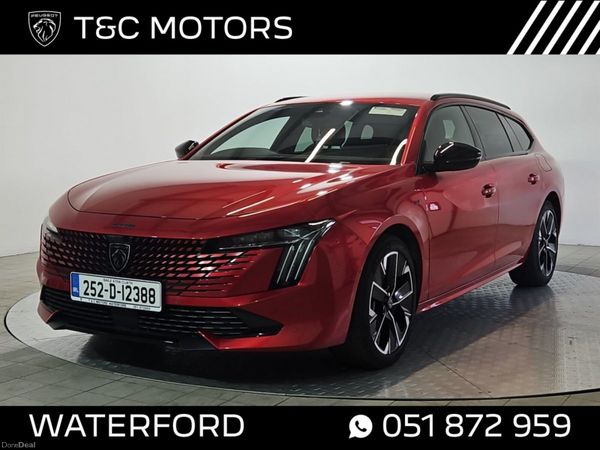 Peugeot 508 Estate, Petrol Plug-in Hybrid, 2025, Red