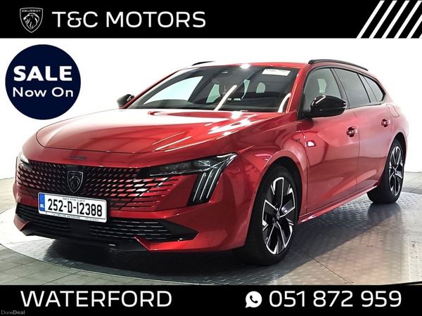 Peugeot 508 Estate, Petrol Plug-in Hybrid, 2025, Red