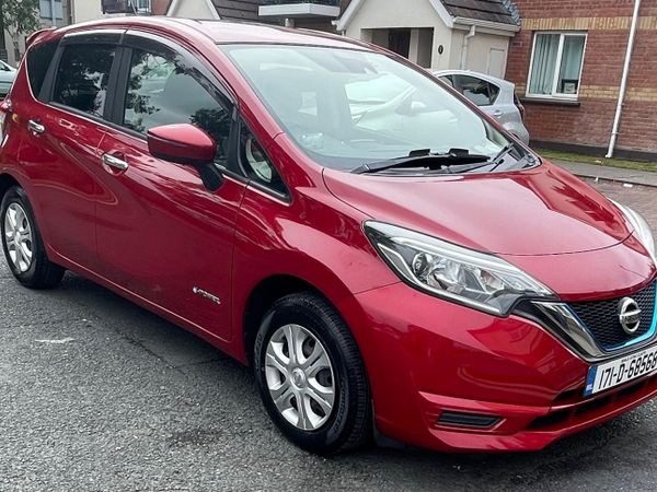 Nissan Note Hatchback, Petrol Hybrid, 2017, Red