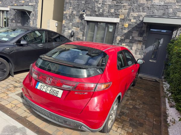 Honda Civic Hatchback, Petrol, 2007, Red