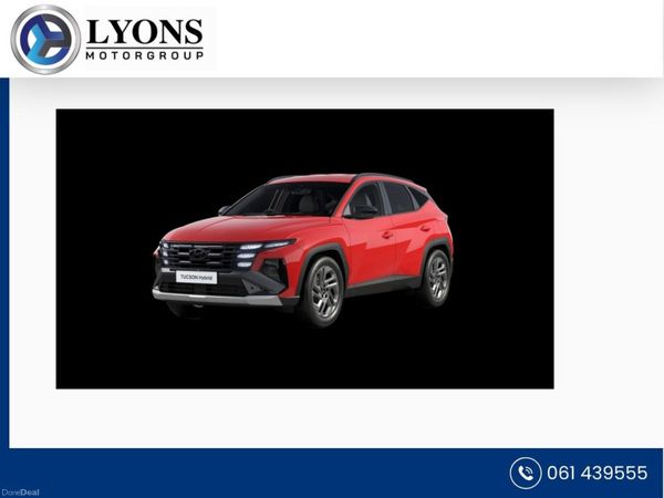 Hyundai Tucson SUV, Petrol Hybrid, 2021, Red