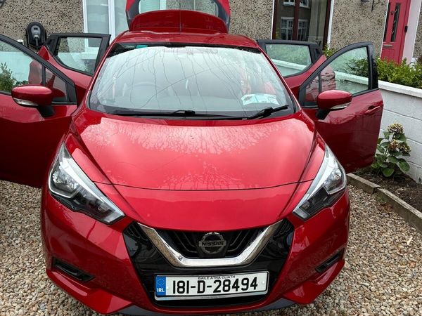 Nissan Micra Hatchback, Petrol, 2018, Red