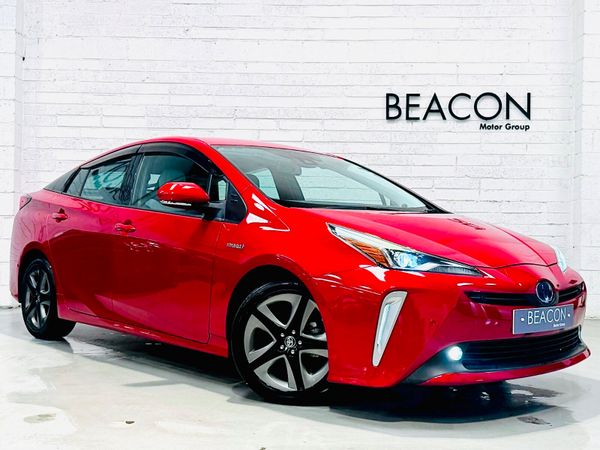 Toyota Prius Saloon, Petrol Hybrid, 2019, Red