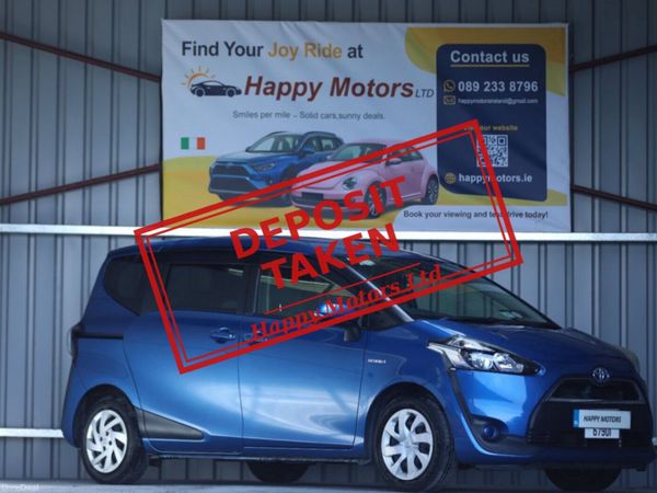 Toyota Sienta MPV, Petrol Hybrid, 2017, Blue