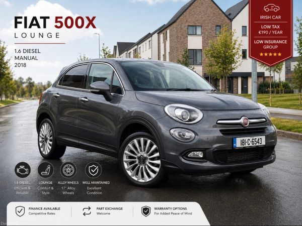 Fiat 500X SUV, Diesel, 2018, Grey