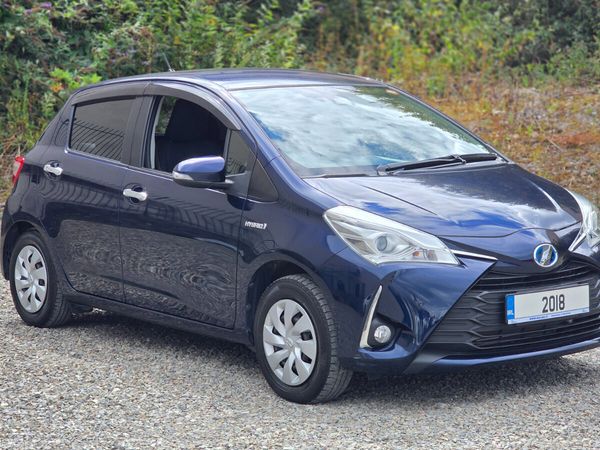 Toyota Vitz Hatchback, Petrol Hybrid, 2018, Blue