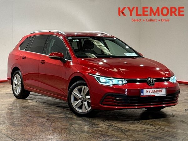 Volkswagen Golf Estate, Petrol Hybrid, 2021, Red