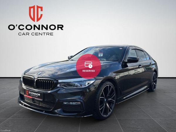 BMW 5-Series Saloon, Petrol, 2019, Black