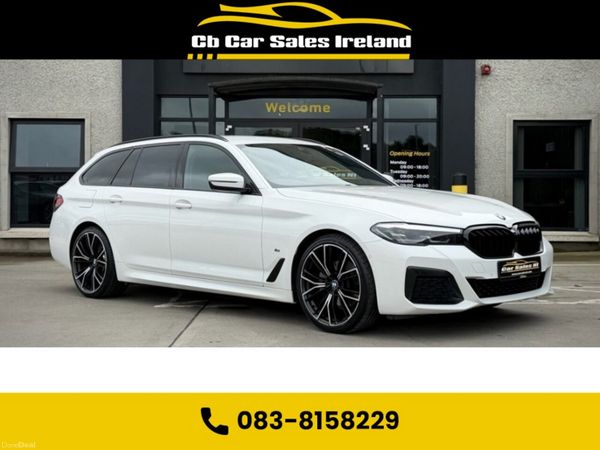 BMW 5-Series Estate, Diesel Hybrid, 2022, White