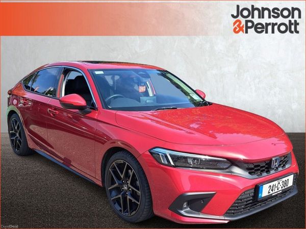Honda Civic Hatchback, Petrol Hybrid, 2024, Red