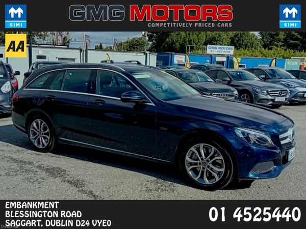 Mercedes-Benz C-Class Estate, Petrol Plug-in Hybrid, 2018, Blue