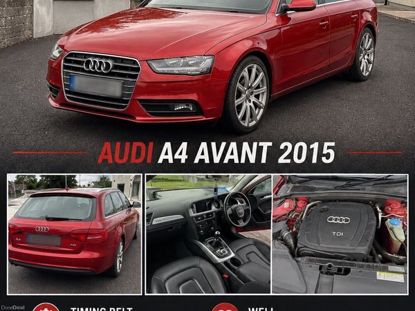 Audi A4 Estate, Diesel, 2015, Red