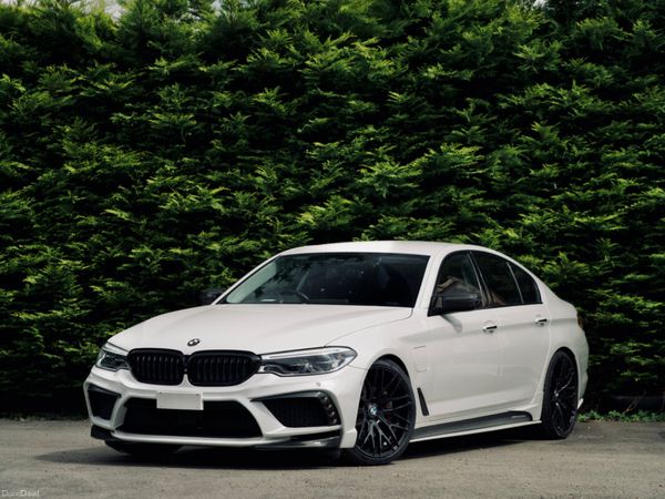 BMW 5-Series Saloon, Petrol Plug-in Hybrid, 2018, White
