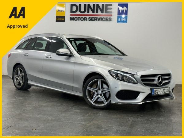 Mercedes-Benz C-Class Estate, Diesel Hybrid, 2016, Silver