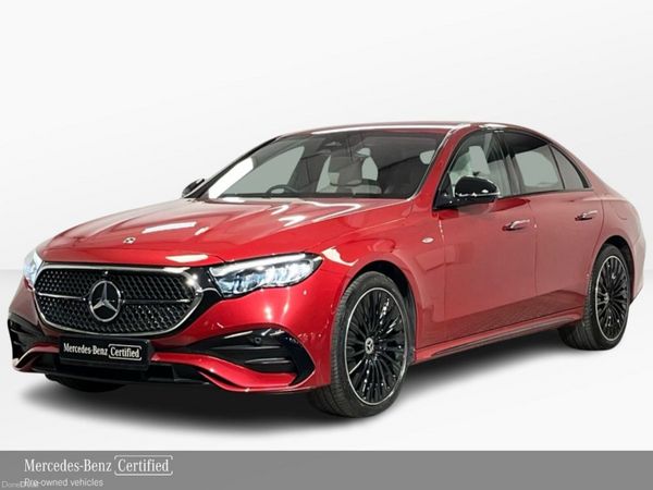 Mercedes-Benz E-Class Saloon, Diesel Plug-in Hybrid, 2025, Red