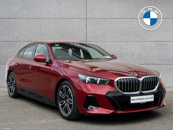 BMW 5-Series Saloon, Petrol Plug-in Hybrid, 2024, Red