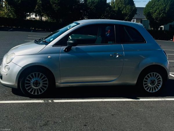 Fiat 500 Hatchback, Petrol, 2010, Silver