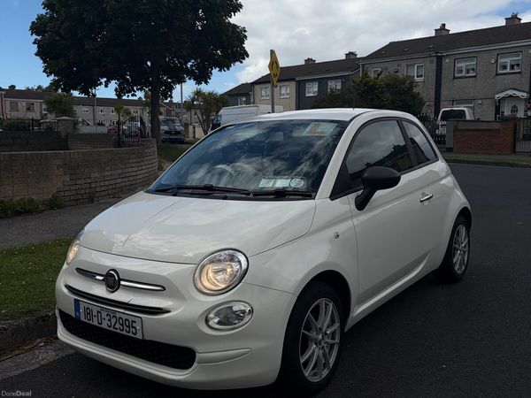 Fiat 500 Hatchback, Petrol, 2018, White