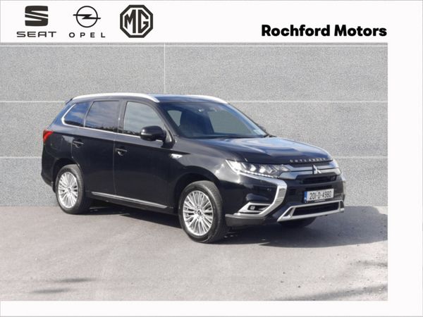 Mitsubishi Outlander Estate, Petrol Plug-in Hybrid, 2020, Black