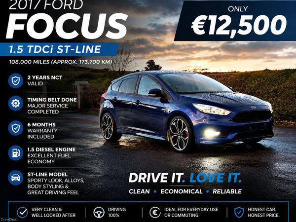 Ford Focus Hatchback, Diesel, 2017, Blue