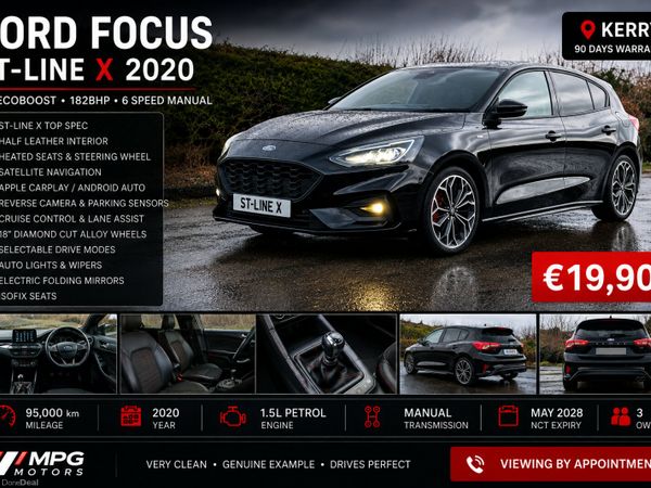 Ford Focus Hatchback, Petrol, 2020, Black