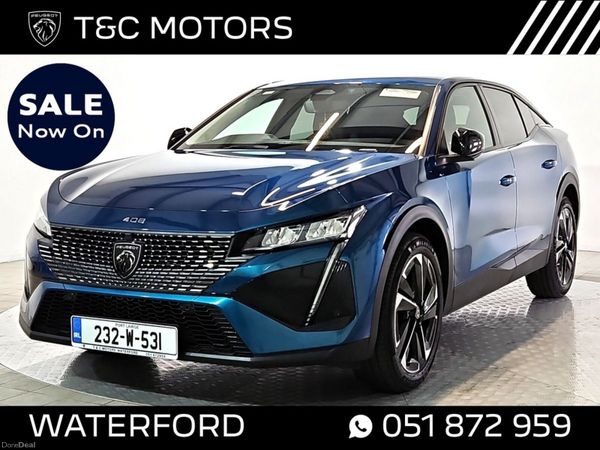 Peugeot 408 Hatchback, Petrol, 2023, Blue