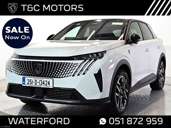 Peugeot 3008 MPV, Petrol Hybrid, 2025, White
