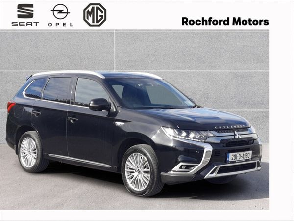 Mitsubishi Outlander Estate, Petrol Plug-in Hybrid, 2020, Black