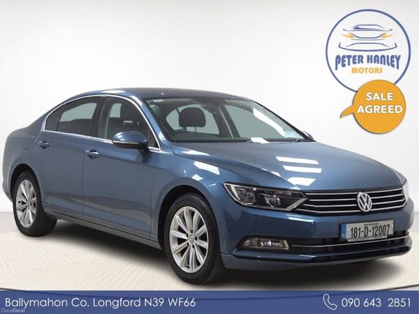 Volkswagen Passat Saloon, Diesel, 2018, Blue