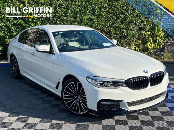 BMW 5-Series Saloon, Petrol Plug-in Hybrid, 2017, White