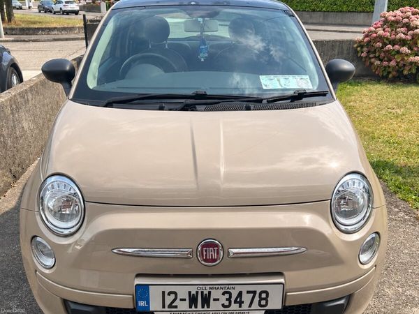 Fiat 500 Hatchback, Petrol, 2012, Beige