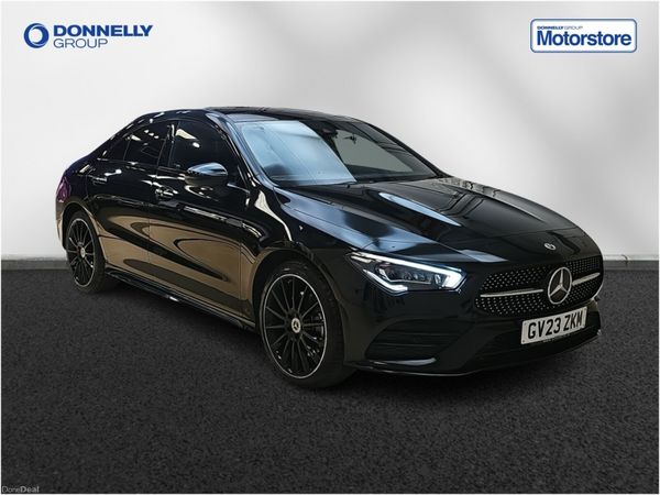 Mercedes-Benz CLA Saloon, Petrol Hybrid, 2023, Black
