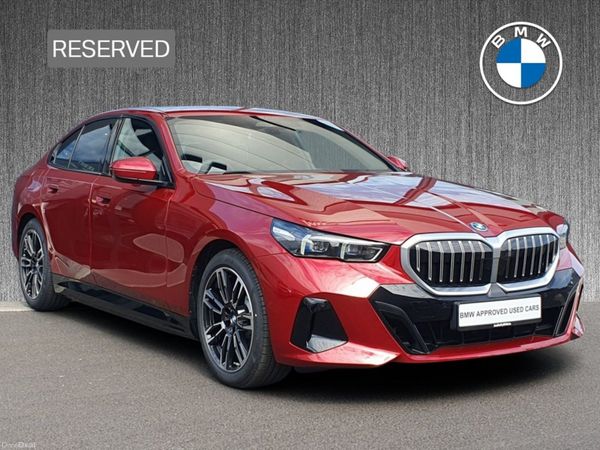 BMW 5-Series Saloon, Petrol Plug-in Hybrid, 2026, Red
