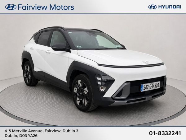 Hyundai KONA SUV, Petrol Hybrid, 2024, White