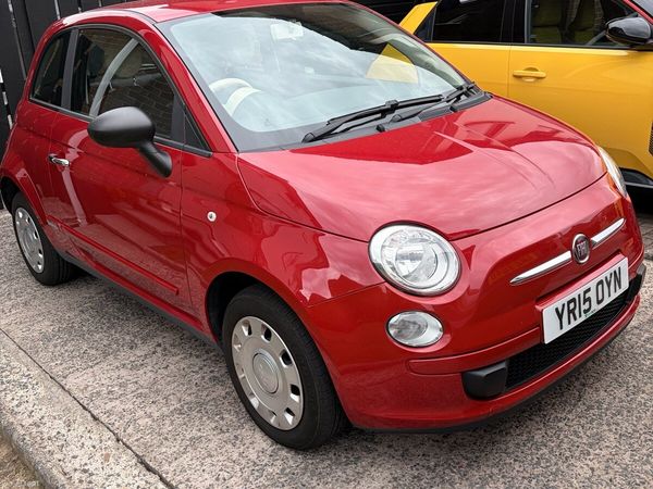 Fiat 500 Hatchback, Petrol, 2015, Red