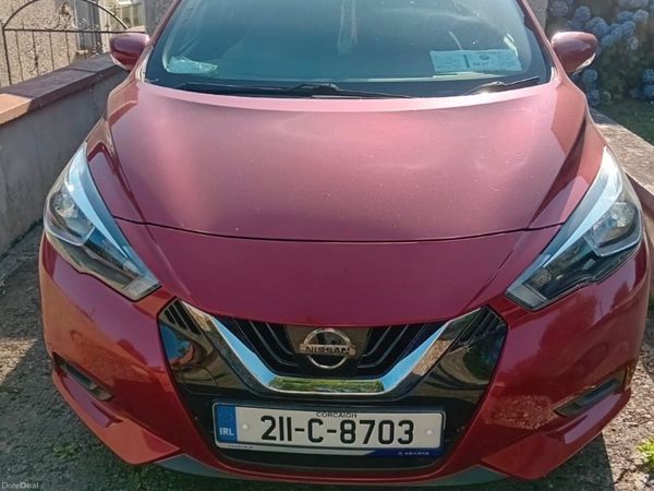 Nissan Micra Hatchback, Petrol, 2021, Red