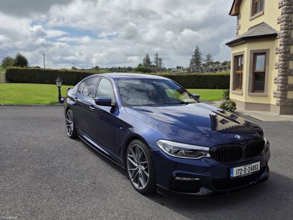 BMW 5-Series Saloon, Diesel, 2017, Blue