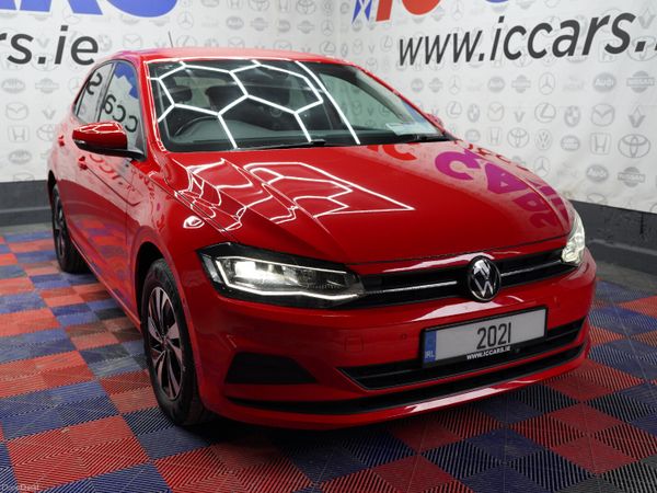 Volkswagen Polo Hatchback, Petrol, 2021, Red