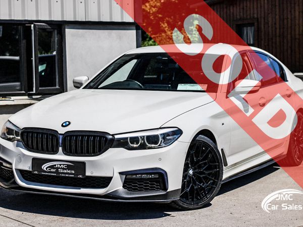 BMW 5-Series Saloon, Diesel Hybrid, 2020, White