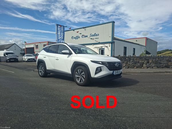 Hyundai Tucson SUV, Petrol Hybrid, 2022, White