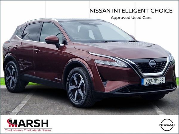 Nissan Qashqai MPV, Petrol Hybrid, 2023, Red