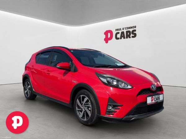 Toyota Aqua Hatchback, Petrol Hybrid, 2018, Red